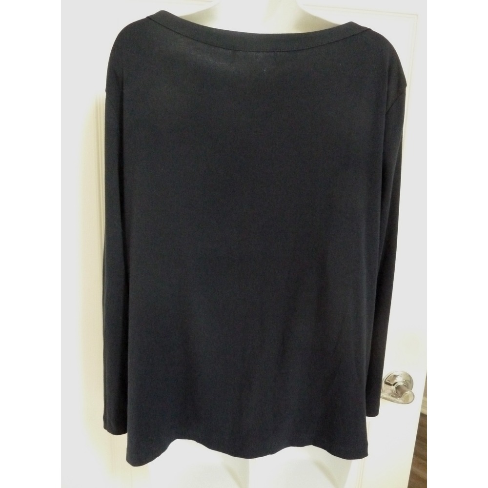 LAUREN RALPH LAUREN Plus Sz 2X Nautical Corded Pullover Boatneck Top Coastal - Picture 5 of 6
